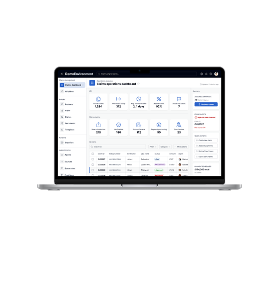 Acasta insurance and finance platform