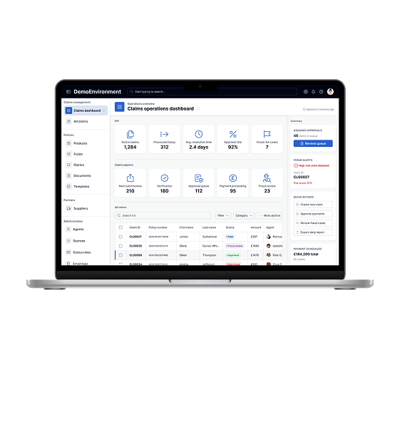Acasta insurance and finance platform